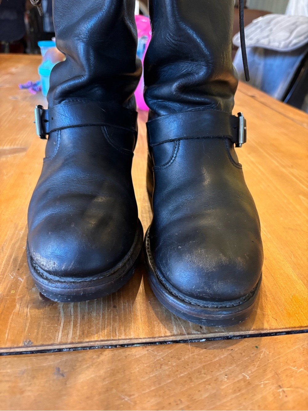 Vintage Chippewa 20242 mens Easy Rider leather biker boots USA black 8.5 - Picture 6 of 10